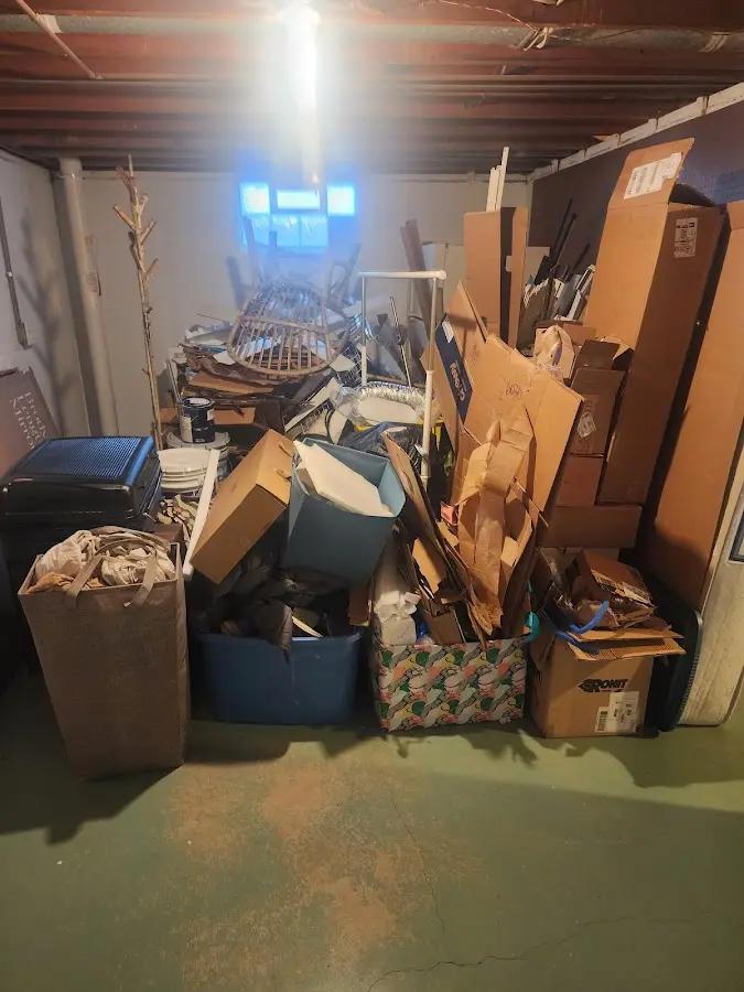 Roll-off dumpster container at job site for Concrete Dumpster Rental in Elkton